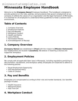Valid Employee Handbook Form for the State of Minnesota