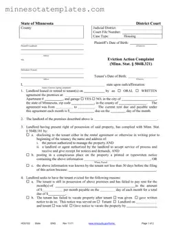 Blank Minnesota Hou102 Template