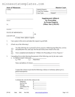 Blank Minnesota Ifp103 Template
