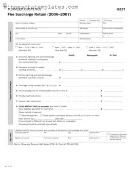 Blank Minnesota Ig257 Template
